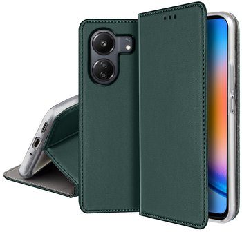 ETUI SKÓRZANE do XIAOMI REDMI 13C|POCO C65 MAGNETYCZNE CASE TOKRA SZKŁO 9H - Krainagsm