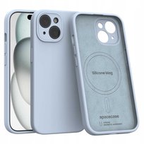 Etui Spacecase Silicone Mag do iPhone 15 baby blue Spacecase