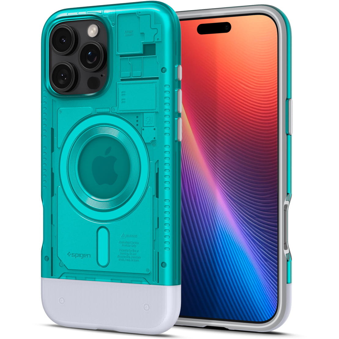 Spigen Classic C1 Hoes met ingebouwde Luchtfilter en Standaard Ontworpen voor Mac mini M4 / M4 Pro Chip (2024) - Bondi Blue
