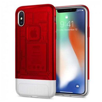 Etui Spigen na iPhone X, Classic, czerwony - EtuiStudio