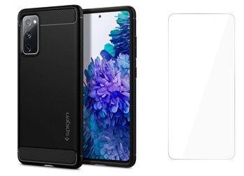 Etui Spigen Rugged Armor + Szkło Hartowane do Galaxy S20 FE - Braders