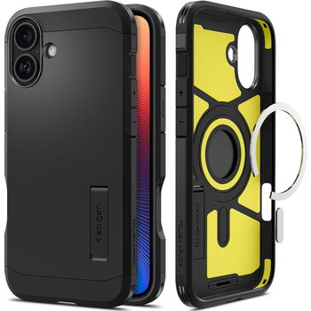 Etui Spigen Tough Armor Mag do MagSafe do iPhone 16, czarne - Spigen