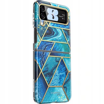 Etui Supcase i-Blason Cosmo noSP Galaxy Z Flip 3 5G, marmurowe niebieskie - Supcase
