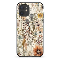 Etui szklane Apple iPhone 12 mini Łąka beż