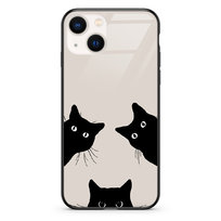 Etui szklane Apple iPhone 13 mini Czarne koty
