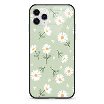 Etui szklane Apple iPhone 14 Pro MAX Stokrotki pistacja