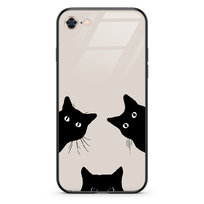 Etui szklane Apple IPhone SE 2020 Czarne koty