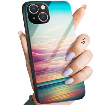 Etui Szklane Do Iphone 15 Plus Wzory Pastele Kolory Glass Pokrowiec Case - Apple