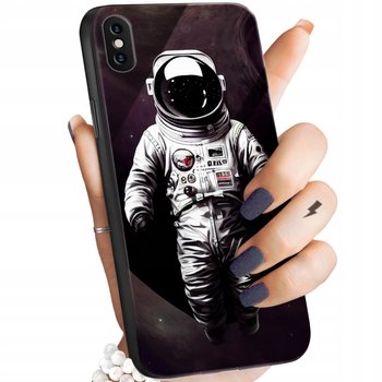 Etui Szklane Do Iphone Xs Max Wzory Księżyc Astronauta Kosmos Glass +Szkło - Apple
