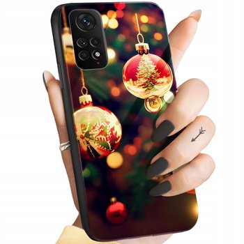 Etui Szklane Do Xiaomi Redmi Note 11 / 11S Wzory Święta Mikołaj Renifer - Xiaomi