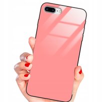 ETUI SZKLANE RÓŻOWY do IPHONE 8 PLUS Obudowa Glass Funnycase