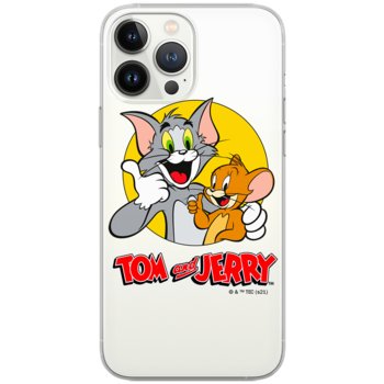 Etui Tom and Jerry dedykowane do Iphone 13 PRO MAX, wzór: Tom i Jerry 013 Etui częściowo przeźroczyste, oryginalne i oficjalnie  / Tom and Jerry - ERT Group