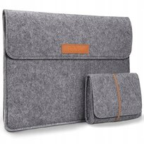 Etui, torba na komputer15,4cal+organizer dark grey