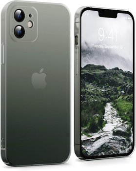 ETUI TWARDE IPHONE 12 6.1' BIAŁE ZIELONE OMBRE OCHRONA OBIEKTYWU - Amazon