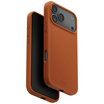 Etui UNIQ Lino do iPhone 17 Pro Max Magclick Charging pomarańczowy - UNIQ