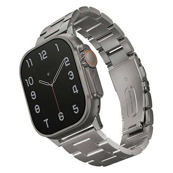 Etui Uniq pasek Osta na Apple Watch 42/44/45/ 49mm Series 1/2/3/4/5/6/7/8/SE/SE2/Ultra Stainless Steel srebrny/titanium silver - UNIQ