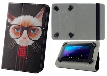 Etui uniwersalne na tablet 7'-8' case obudowa pokrowiec wzór człowiek kot - MARTECH