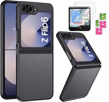 Etui WZMACNIANE MATOWE 360° Matt CASE do SAMSUNG GALAXY Z FLIP 6 + 2x SZKŁO - Inny producent
