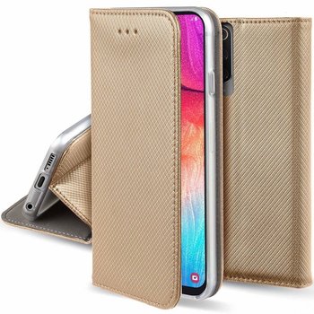 Etui XIAOMI REDMI NOTE 9S portfel z klapką Flip Magnet złote - Nemo