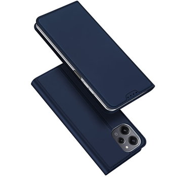 Etui z ekoskóry Dux Ducis Skin Pro do Xiaomi Poco M6 Pro/Redmi 12/Redmi 12R - niebieskie - Dux Ducis