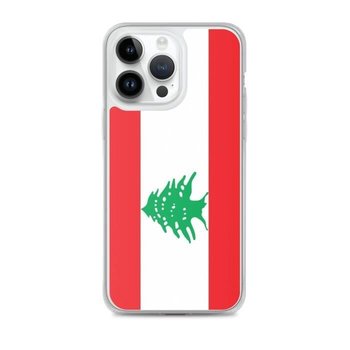 Etui z flagą Libanu na iPhone'a 14 Pro Max - Inny producent (majster PL)