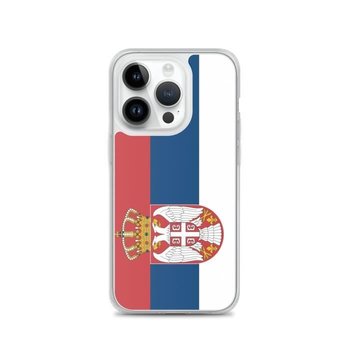 Etui z flagą Serbii na iPhone'a 14 Pro - Inny producent (majster PL)