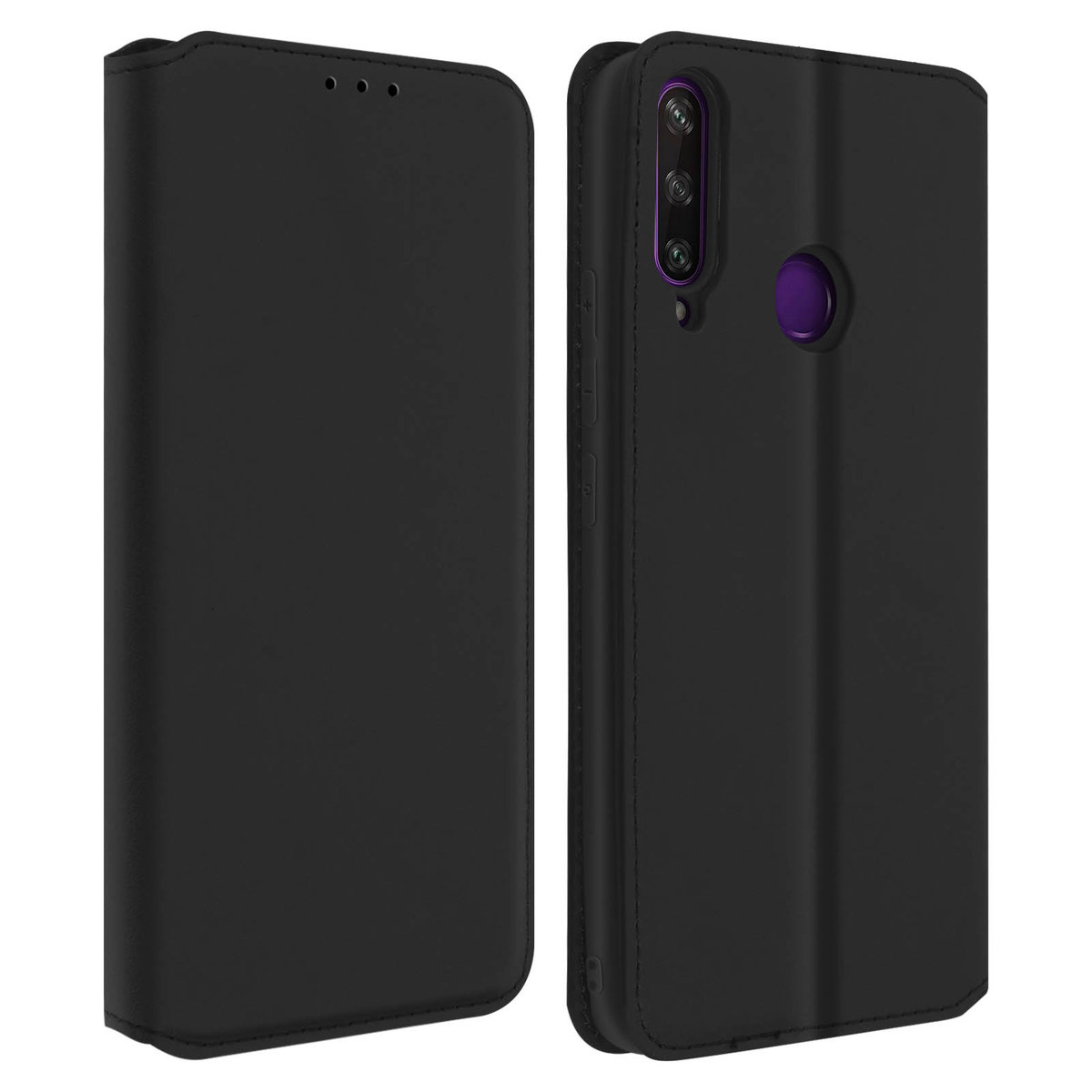 Etui z funkcją portfela Folio Huawei Y6p w kolorze czarnym - Avizar ...