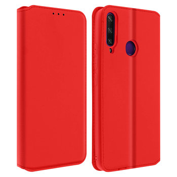 Etui z funkcją portfela Folio Huawei Y6p w kolorze czerwonym - Avizar