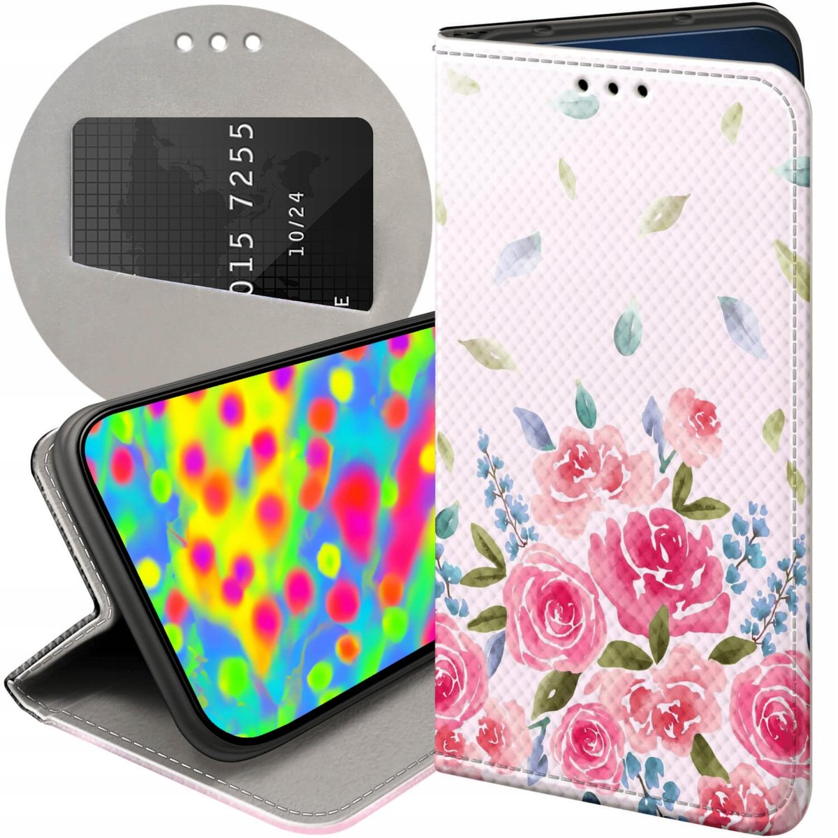 Custodia Libro Per Samsung Galaxy S9 In Rosso Mela - Con Vani Di Carte Funzione Stand E Chiusura Magnetica Portafoglio Cover Case Wallet Book Etui Protezione De 115656