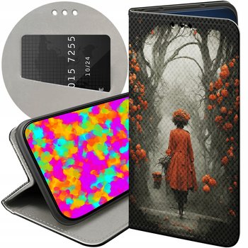Etui Z Klapką Do Apple Iphone 16 Plus Wzory Jesień Liście Autumn Futerał - Hello Case