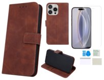 Etui z klapką do APPLE IPHONE 16 PRO skórzane case kolory + folia ochronna