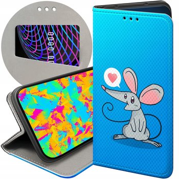 Etui Z Klapką Do Apple Iphone 16 Wzory Myszka Mouse Mini Futerał Pokrowiec - Hello Case