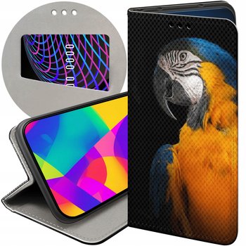 Etui Z Klapką Do Apple Iphone 16 Wzory Papuga Papużka Tukan Futerał Case - Hello Case