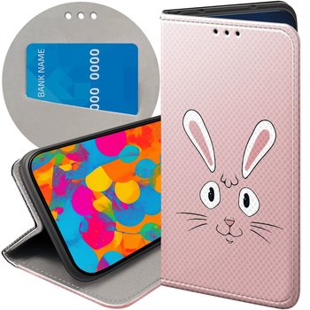 ETUI Z KLAPKĄ DO GOOGLE PIXEL 7 WZORY KRÓLIK ZAJĄC BUNNY FUTERAŁ POKROWIEC - Hello Case