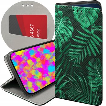 ETUI Z KLAPKĄ DO GOOGLE PIXEL 7A WZORY LIŚCIE LIŚCIASTE NATURA FUTERAŁ CASE - Hello Case