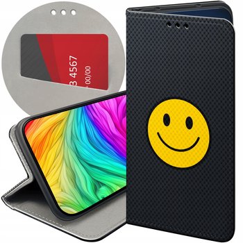 ETUI Z KLAPKĄ DO GOOGLE PIXEL 7A WZORY UŚMIECH SMILE EMOJI FUTERAŁ CASE - Inny producent