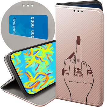 ETUI Z KLAPKĄ DO GOOGLE PIXEL 8 WZORY FUCK YOU FUCK OFF FUTERAŁ POKROWIEC - Hello Case