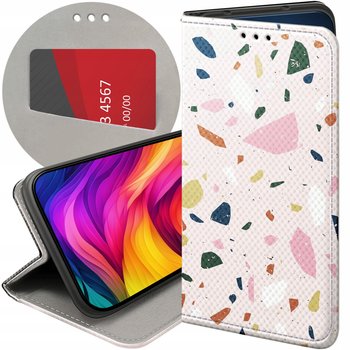 ETUI Z KLAPKĄ DO GOOGLE PIXEL 8 WZORY LASTRIKO TERRAZZO TERAKOTA FUTERAŁ - Hello Case