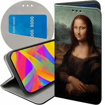 ETUI Z KLAPKĄ DO GOOGLE PIXEL 8 WZORY LEONARDO DA VINCI MONA ŁASICZKA CASE - Hello Case