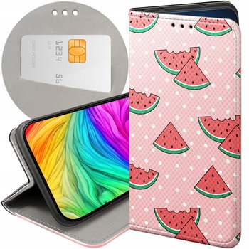 ETUI Z KLAPKĄ DO GOOGLE PIXEL 8A WZORY ARBUZ Z ARBUZEM MELON FUTERAŁ CASE - Hello Case