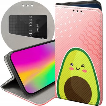 ETUI Z KLAPKĄ DO GOOGLE PIXEL 8A WZORY AWOKADO AVOCADO OWOC FUTERAŁ CASE - Hello Case