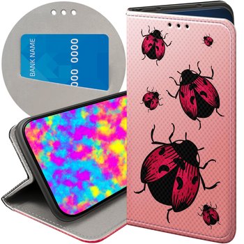 ETUI Z KLAPKĄ DO GOOGLE PIXEL 8A WZORY BIEDRONKA Z BIEDRONKĄ LADYBUG CASE - Hello Case