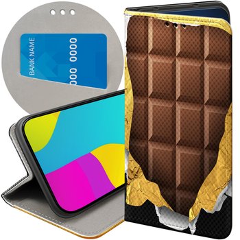 ETUI Z KLAPKĄ DO GOOGLE PIXEL 8A WZORY CZEKOLADA CHOCO SŁODYCZE FUTERAŁ - Hello Case