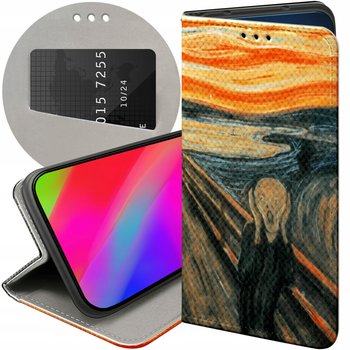 ETUI Z KLAPKĄ DO GOOGLE PIXEL 8A WZORY EDVARD MUNCH KRZYK MALARSTWO CASE - Hello Case