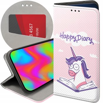 ETUI Z KLAPKĄ DO GOOGLE PIXEL 8A WZORY JEDNOROŻEC BAJKI KSIĘŻNICZKI CASE - Hello Case