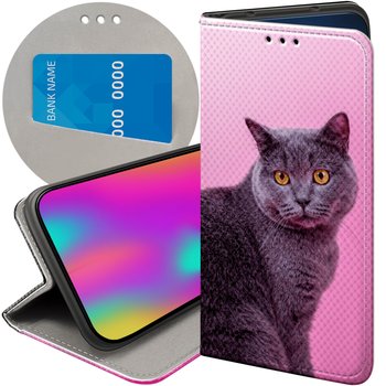 ETUI Z KLAPKĄ DO GOOGLE PIXEL 8A WZORY KOTY KOTKI KOCIAKI FUTERAŁ CASE - Hello Case