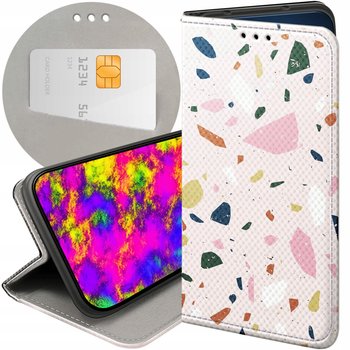 Etui z klapką do google pixel 8a wzory lastriko terrazzo terakota futerał - Hello Case