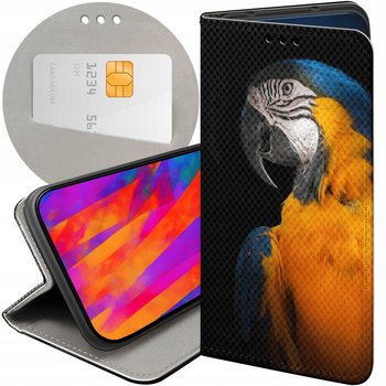 ETUI Z KLAPKĄ DO GOOGLE PIXEL 8A WZORY PAPUGA PAPUŻKA TUKAN FUTERAŁ CASE - Hello Case