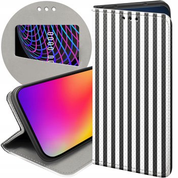 ETUI Z KLAPKĄ DO GOOGLE PIXEL 8A WZORY PASKI LINIE FALE FUTERAŁ POKROWIEC - Hello Case