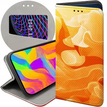 ETUI Z KLAPKĄ DO GOOGLE PIXEL 8A WZORY POMARAŃCZOWE POMARAŃCZE ORANGE CASE - Hello Case